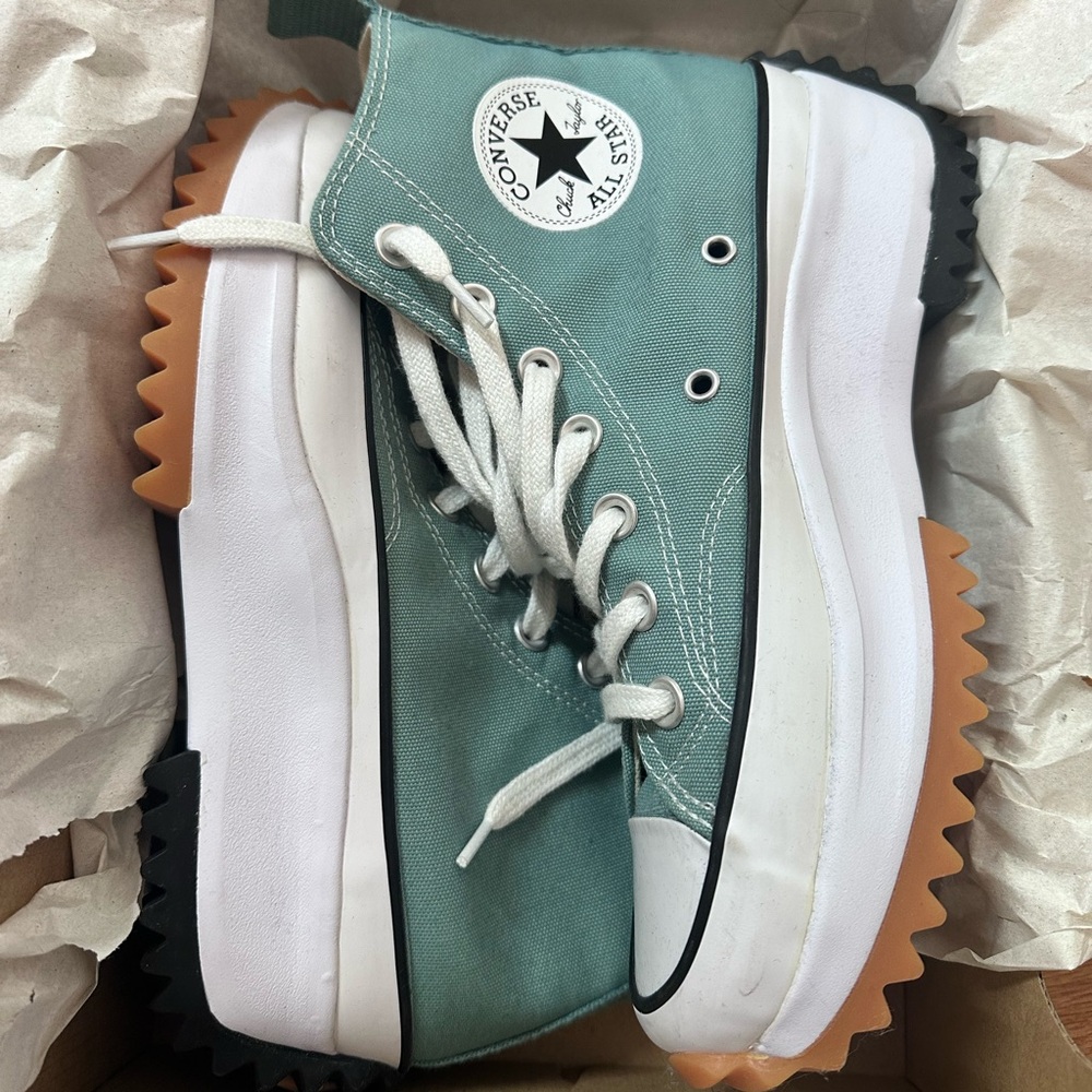 Converse Run Star Hike Jade Green Sneakers 7
